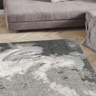 Tapete Para Sala Dixon 02 100x140 Estonado Preto/ Bege E Cinz