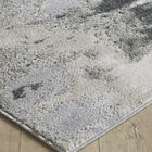 Tapete Para Sala Dixon 02 100x140 Estonado Preto/ Bege E Cinz