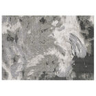 Tapete Para Sala Dixon 02 100x140 Estonado Preto/ Bege E Cinz