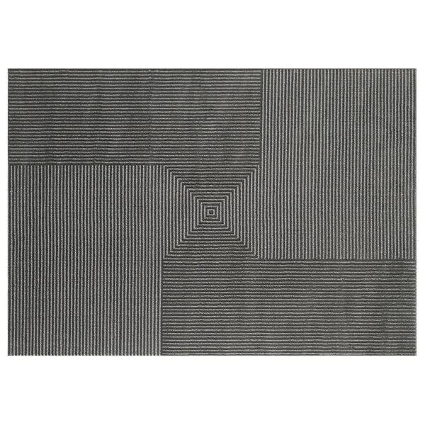 Tapete Para Sala Dixon 06 50x100 Preto E Cinza 7908006051732