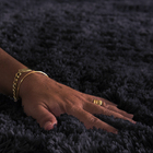 Tapete Para Sala E Quarto Aconchego - Casu 140x100cm Preto