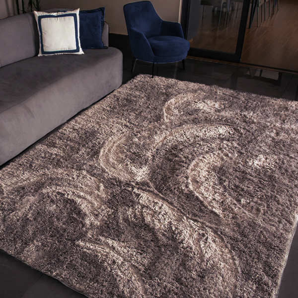 Tapete Para Sala E Quarto Confort - Casu 240x200cm Cinza