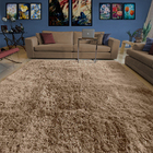 Tapete Para Sala E Quarto Felpudo Cronos Casu 140x100 Marrom