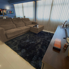 Tapete Para Sala E Quarto Felpudo Cronos Casu 140x100 Preto