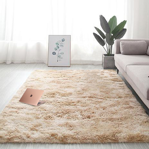 Tapete Para Sala E Quarto Felpudo Mercúrio  Casu 140x100cm Be