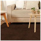 Tapete Para Sala Felpudo 140x100cm Peludo 4cm Casen Marrom