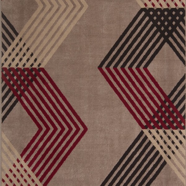 Tapete Para Sala Felpudo Aveludado Antiderrapante Geométrico