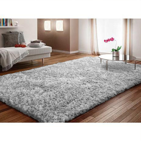 Tapete Para Sala Fourrure 2,00mx1,40m Cinza Casen