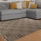 Tapete Para Sala Funcional Corrente 72 Bege 1,00x1,50m - J Se