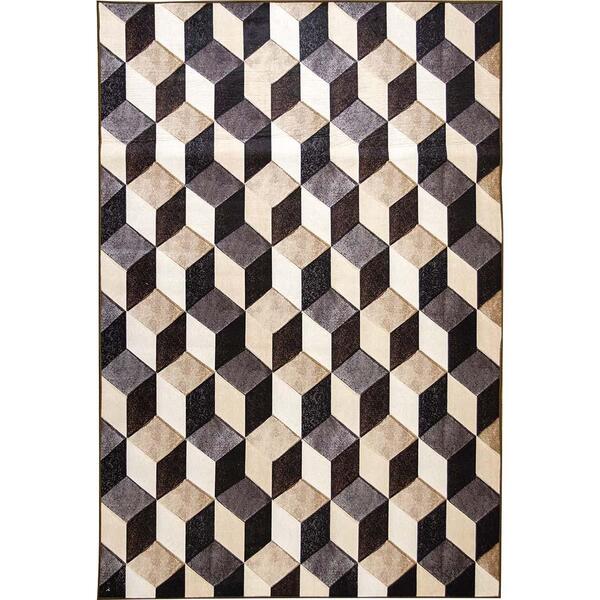 Tapete Para Sala Geo Print 07 Bege 1,00x1,40m - Edantex