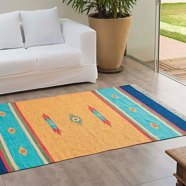 Tapete Para Sala Kilim 03 Colorido 2,00x2,50m - Niazitex