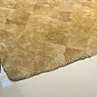 Tapete para Sala Lã de Carneiro Bege 1,50m x 1,00m Toque Suav
