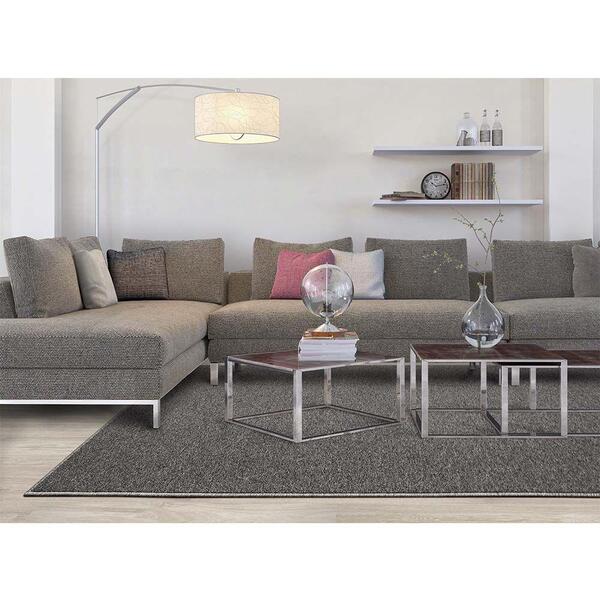 Tapete Para Sala Lumiere N Cinza Mescla 1,00x1,50m - Kriar Ta