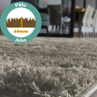 Tapete Para Sala Luxo Confort Peludo Retangular Cores Casen