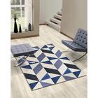 Tapete Para Sala Lyre Azul 1,00x1,50 São Carlos