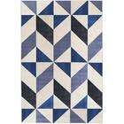 Tapete Para Sala Lyre Azul 1,00x1,50 São Carlos
