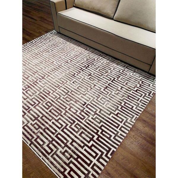 Tapete Para Sala Majestic 07 Marrom 1,00x1,40m - Edantex