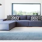 Tapete Para Sala Nordic 03 Azul E Verde 1,40x2,00m - Edantex