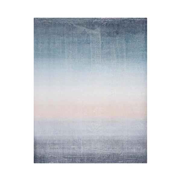 Tapete Para Sala Nordic 03 Azul E Verde 2,00x3,00m - Edantex