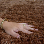 Tapete Para Sala Pelo Peludo Retangular 300x200cm Casen Marrom