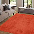 Tapete Para Sala Peludo 2,00x3,00m Laranja