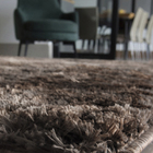 Tapete Para Sala Peludo 200x140 Marrom Mesclado Casen