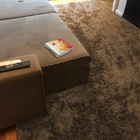 Tapete Para Sala Peludo Cor Bege Tamanho 240x200 Casu