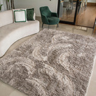 Tapete Para Sala Peludo Felpudo Luxo Retangular Cinza Casen