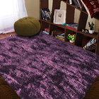 Tapete Para Sala Peludo Formato Retangular 2,00x1,40m Lilás C