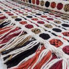 Tapete Para Sala Preto E Vinho 1.50x2.50 Bolinha