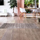 Tapete Para Sala-quarto Antuerpia 01 66x210 Bege Cinza Geomét