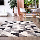 Tapete Para Sala-quarto Antuerpia 05 40x60 Cinza Geométrico 7