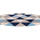 Tapete Para Sala-quarto Antuerpia 06 140x200 Azul Geométrico