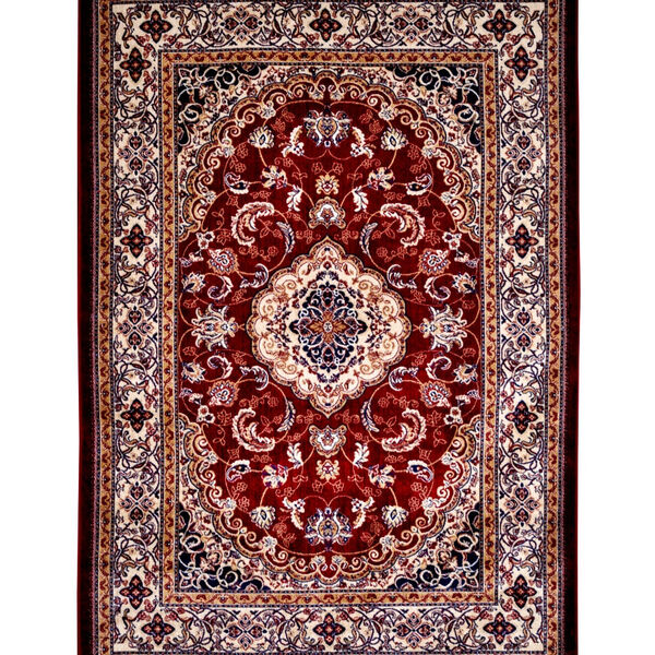 Tapete Para Sala-quarto Bruxelas 01 66x210 Vermelho Clássico