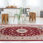 Tapete Para Sala-quarto Bruxelas 01 66x210 Vermelho Clássico