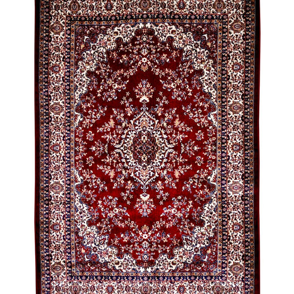 Tapete Para Sala-quarto Bruxelas 03 50x100 Vermelho Clássico