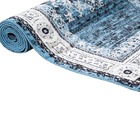 Tapete Para Sala-quarto Bruxelas 09 50x100 Azul Clássico 7908