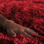 Tapete Para Sala/quarto Confort - Casu 200x140cm Vermelho