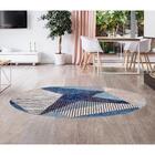 Tapete Para Sala-quarto Liege 04 250x300 Azul-bege Geométrico