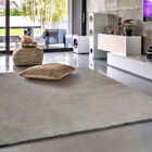 Tapete Para Sala-quarto Pluma 02 100x140 Cinza Felpudo 790800