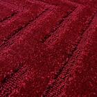 Tapete Para Sala Realce Eden 10 Vermelho 1,50x2,00m - J Serra