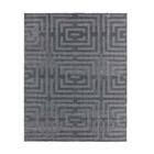 Tapete Para Sala Realce Eden 52 Grafite 1,00x1,50m - J Serrano