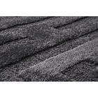 Tapete Para Sala Realce Eden 52 Grafite 2,00x3,00m - J Serrano