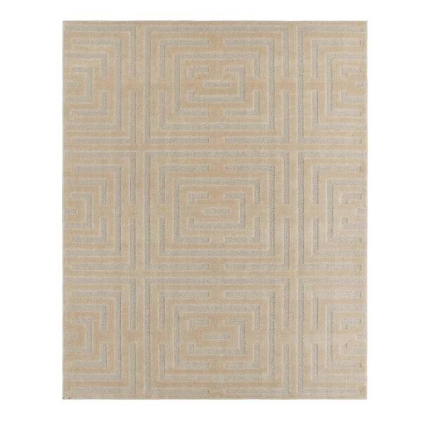 Tapete Para Sala Realce Eden 60 Areia 1,00x1,50m - J Serrano