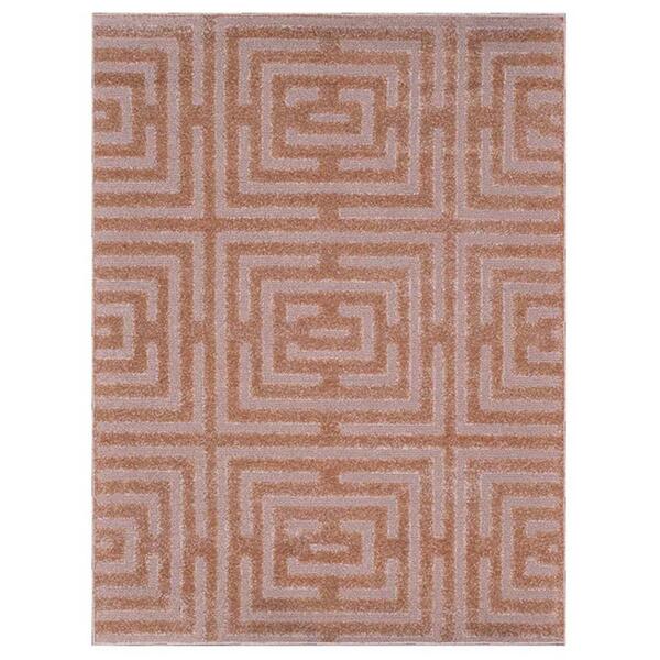 Tapete Para Sala Realce Eden 72 Bege 1,00x1,50m - J Serrano