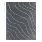 Tapete Para Sala Realce Falesia 52 Grafite 2,00x2,50m - J Ser