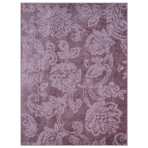 Tapete Para Sala Realce Jardim 35 Taupe 1,00x1,50m - J Serrano