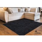 Tapete Para Sala Realce Jardim 56 Chumbo 1,50x2,00m - J Serra