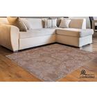 Tapete Para Sala Realce Jardim 72 Bege 1,00x1,50m - J Serrano