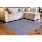 Tapete Para Sala Realce Liso 51 Cinza 2,00x3,00m - J Serrano